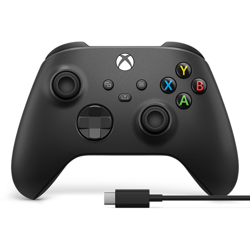 京东PLUS：微软Xbox无线游戏手柄 磨砂黑+USB-C线 蓝牙 适配Xbox/PC/平板/手机 322.