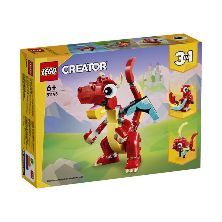 LEGO 乐高 积木男孩 创意31145红色小飞龙 男孩玩具6岁以上六一送礼 66元