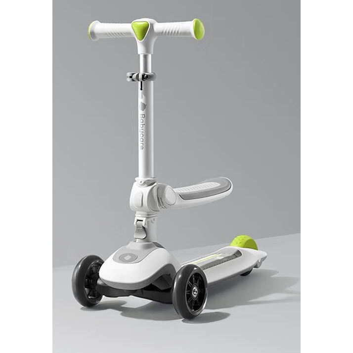 babycare 儿童滑板车轻便可折叠宝滑车男女童可坐可骑滑溜车-辛德白 249元（