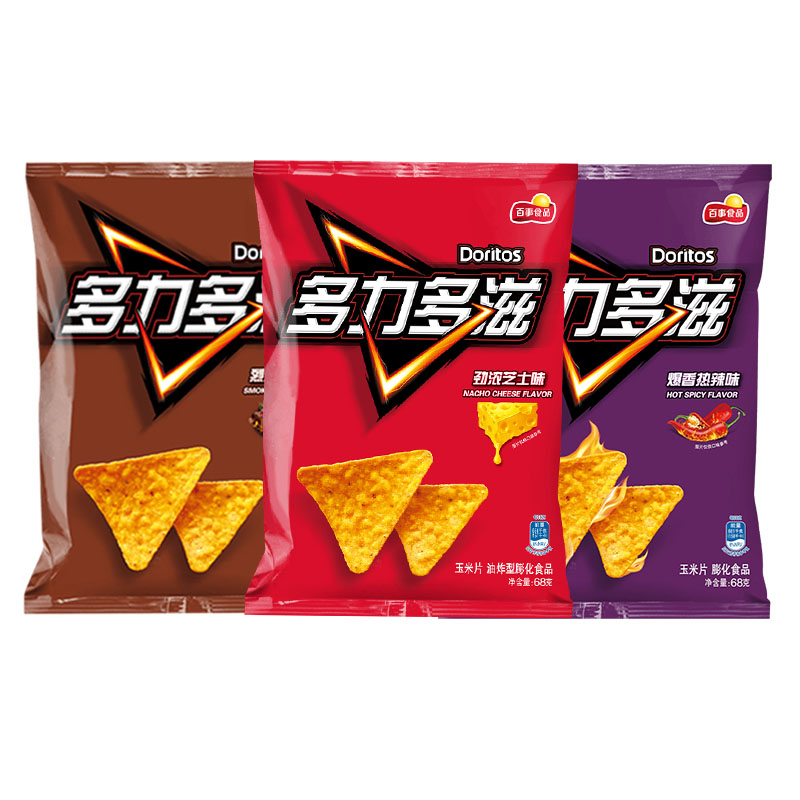 88VIP：Doritos 多力多滋 玉米片口味68g×3包街舞同款零食礼包 16.06元