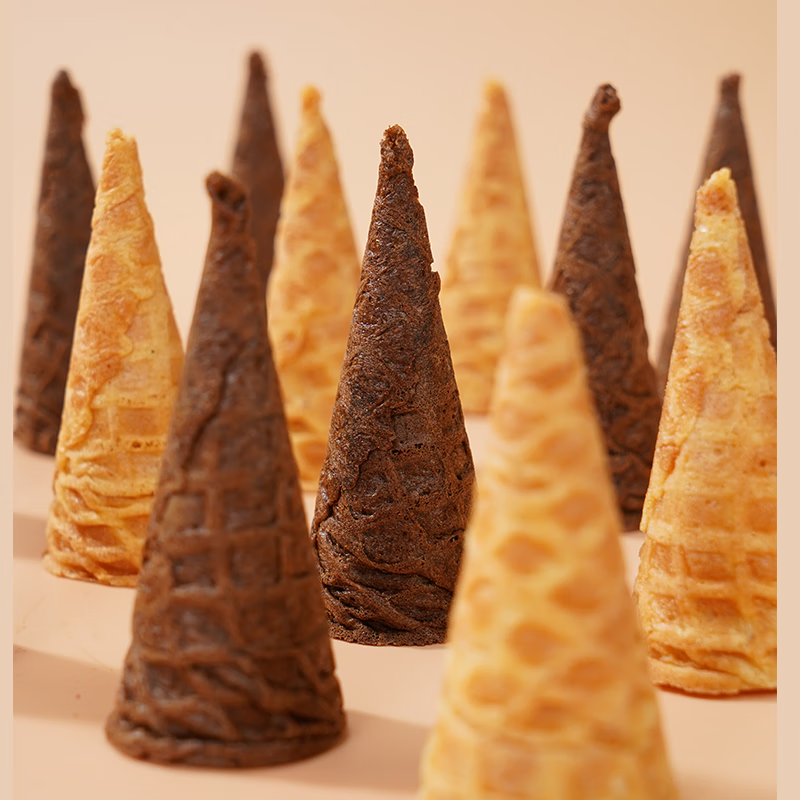 冰淇淋蛋筒咸蛋黄巧克力味鸡蛋卷 35g*6包 共60个 13.9元（需用券）