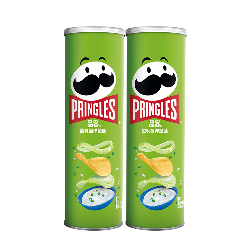 88VIP：Pringles 品客 酸乳酪洋葱味薯片 110g*2罐 10.7元