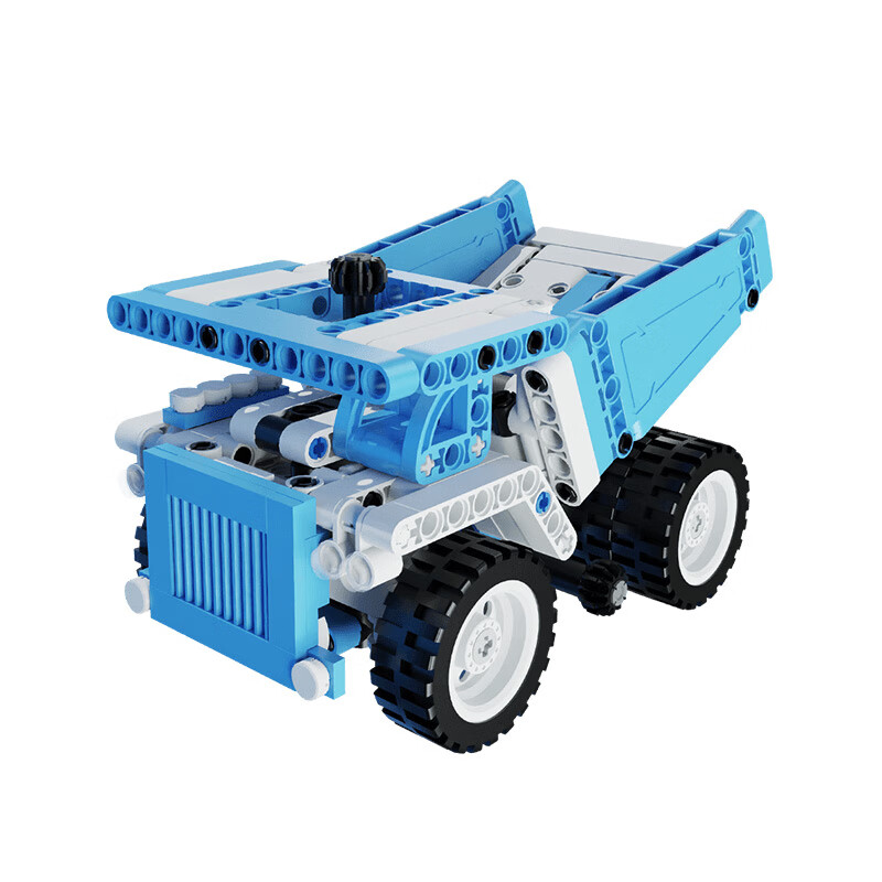 曼波 拼装积木 迷你工程车 小矿卡 男孩玩具 桌面摆件 生日礼物 19.9元