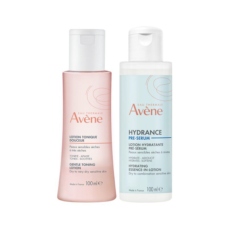 雅漾 恒润保湿水乳精华套装滋润敏感肌补水舒缓正品 131元