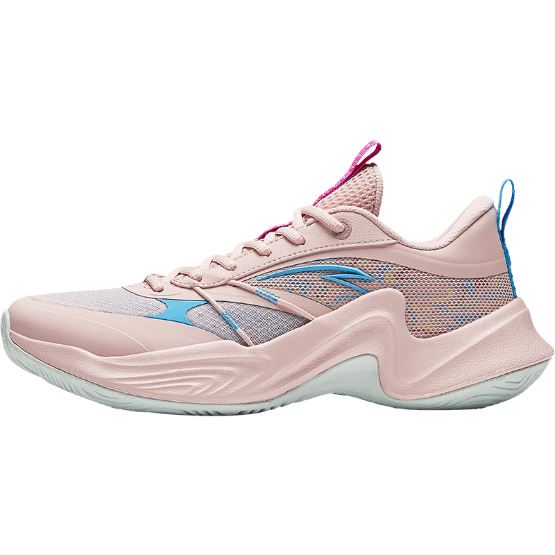 安踏 热浪外场篮球鞋男子耐磨轻量缓震支撑实战篮球学生专业运动鞋 105元(