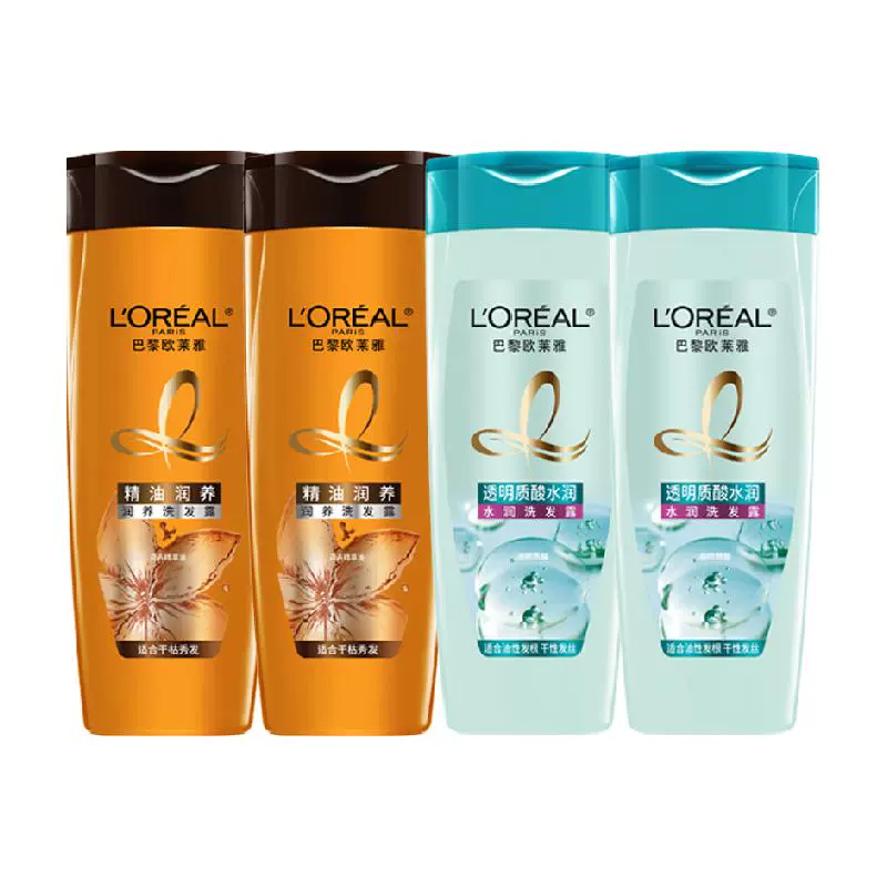 L'OREAL PARIS 洗发露/润发乳随机100ml*4瓶 ￥17