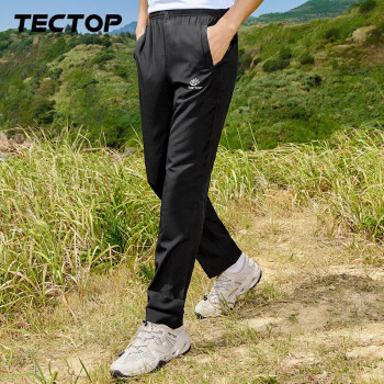TECTOP 探拓 男子速干长裤 PS7053 黑色 L ￥46.88