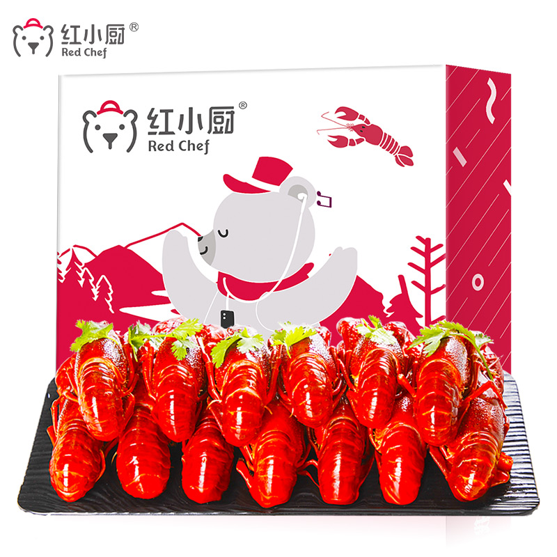 Red Chef 红小厨 plus会员: 洪湖诱惑 安井 麻辣小龙虾 3-5钱 1.3KG 32.34元