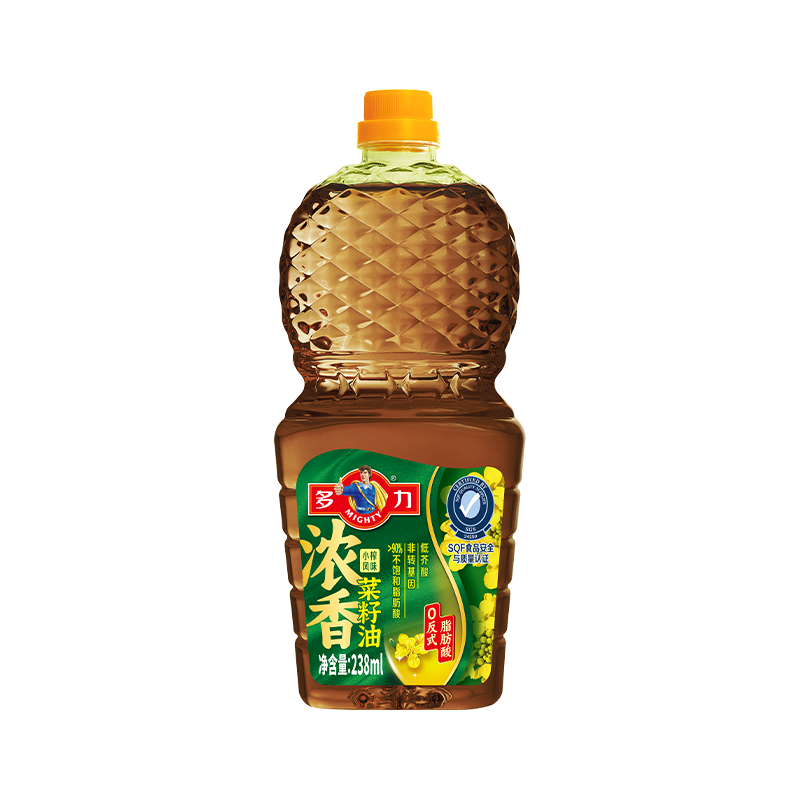 多力 浓香菜籽油238ml食用油 0.9元（需用券）