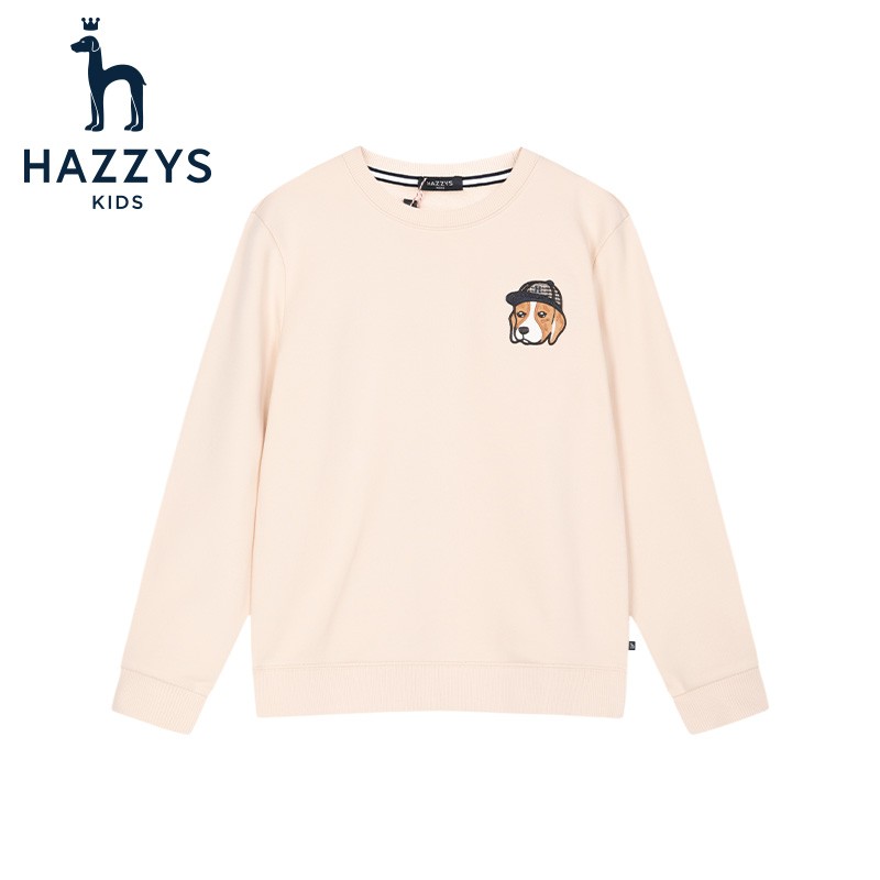 HAZZYS 哈吉斯 男女童亲肤圆领卫衣 106.36元（需用券）