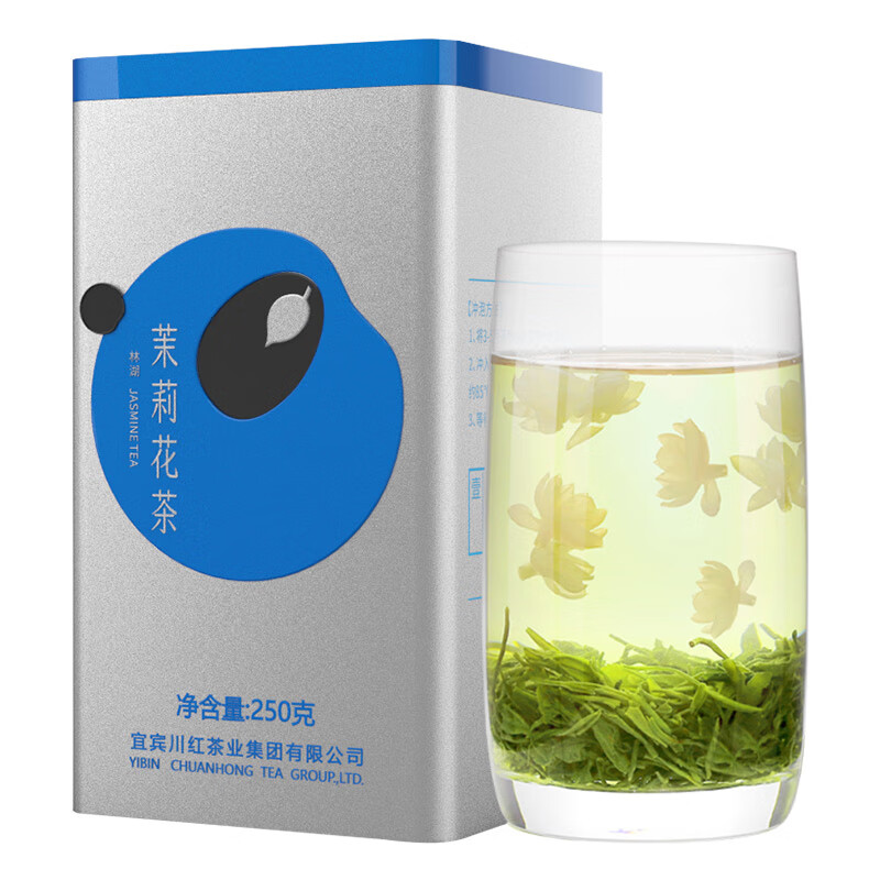 川红 一级浓香型 茉莉花茶 250g/罐 24.35元（需用券）