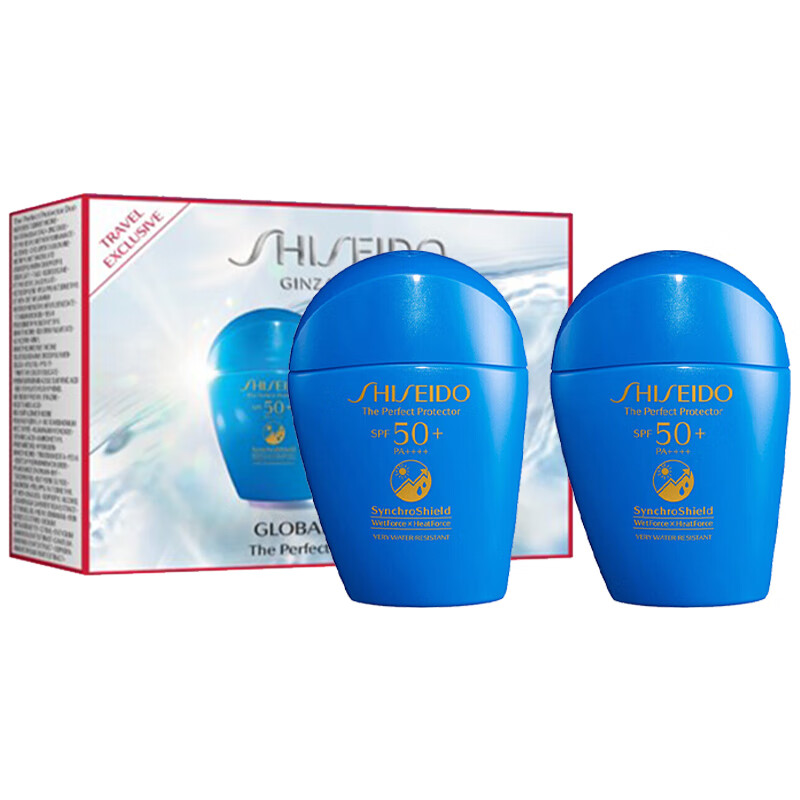 SHISEIDO 资生堂 新艳阳夏臻效水动力蓝胖子防晒乳双支装 SPF50+ 50ml*2 227.43元包