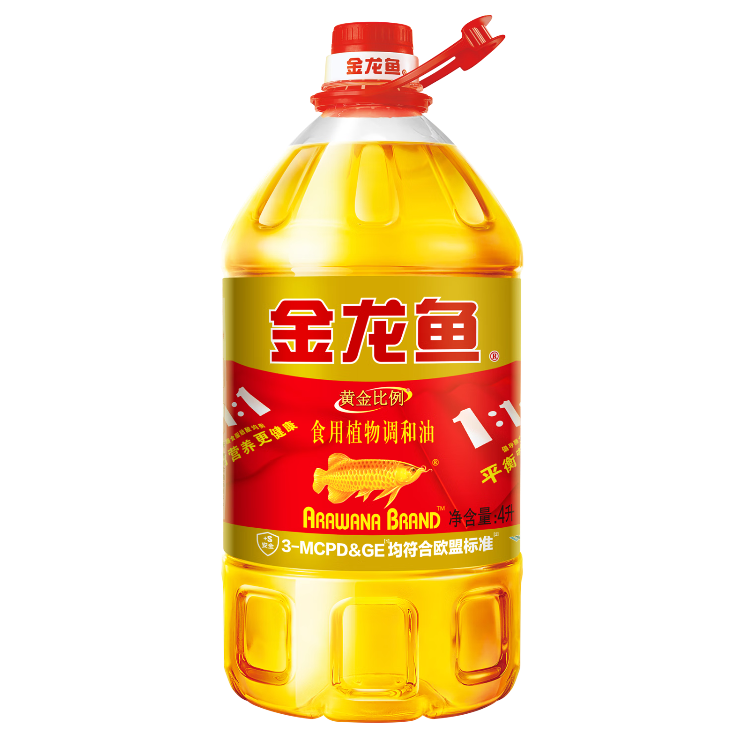 金龙鱼 黄金比例食用调和油 4L 31.48元（需首购）