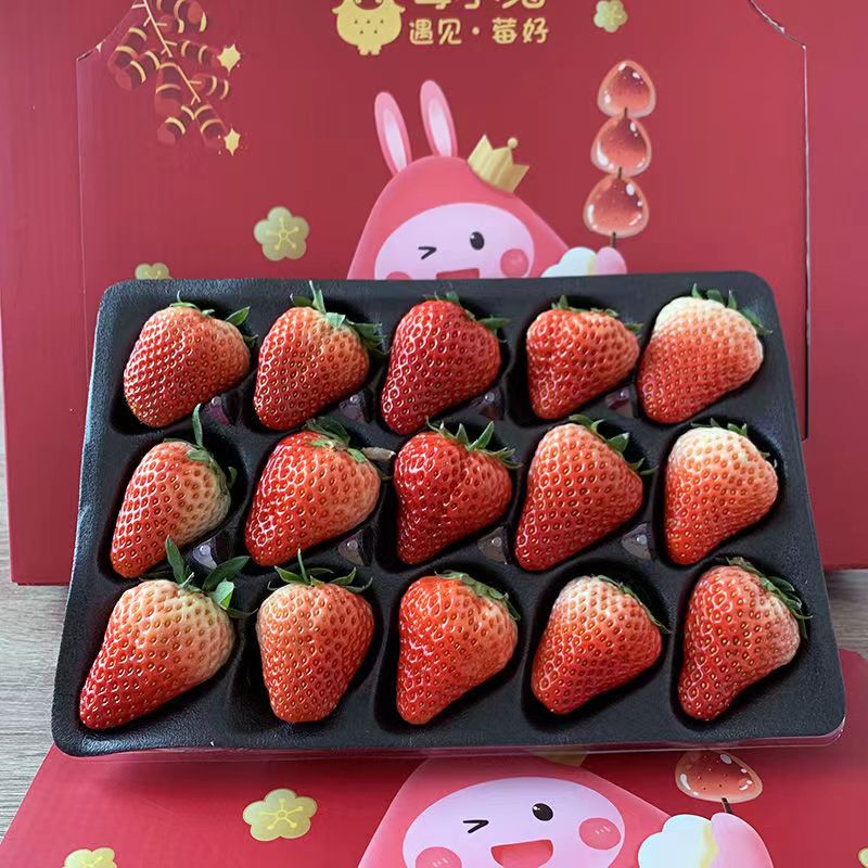 开春福利！5000箱！ 红颜草莓 1斤彩箱装（单果30mm+) 10.67元（需买3件，需用