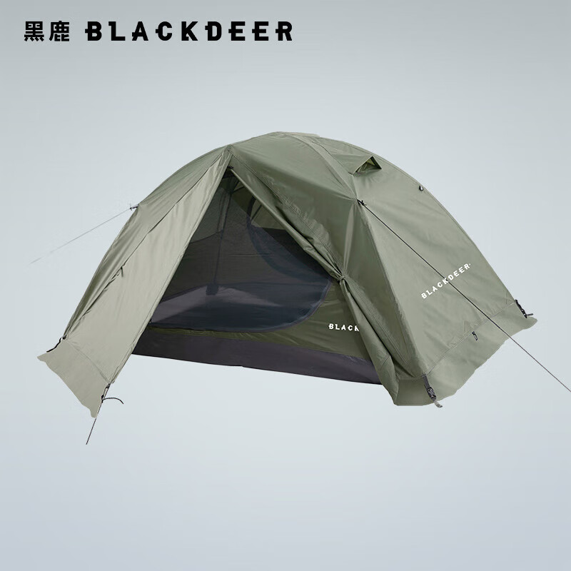 BLACKDEER 黑鹿 户外丘陵帐篷双层防暴雨超轻徒步登山专业 橄榄绿 双人帐篷 