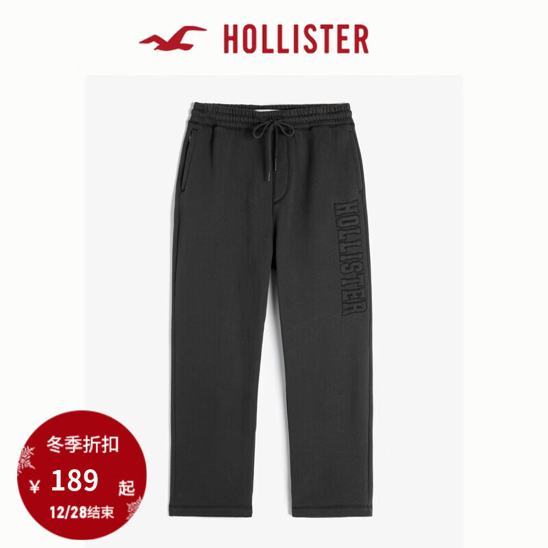 HOLLISTER 霍利斯特 男士抓绒运动卫裤 KI334-4107 115.5元