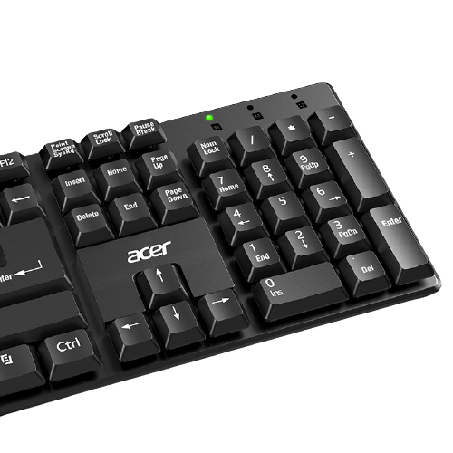 acer 宏碁 K212B 104键 有线薄膜键盘 黑色 无光 17.9元