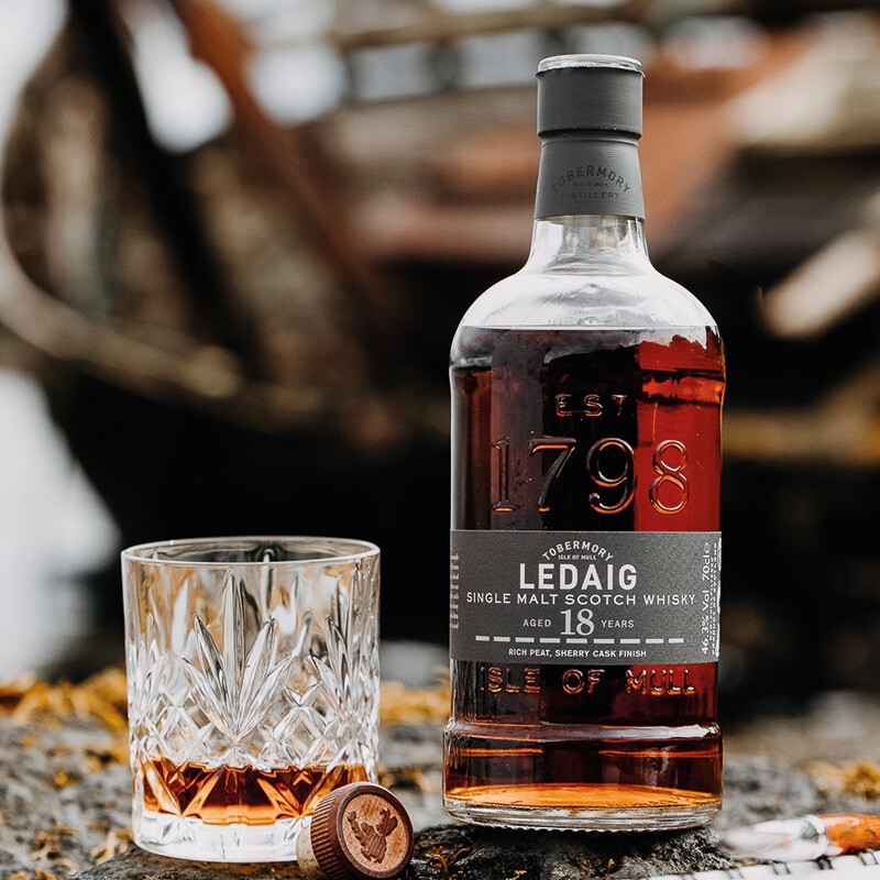 Ledaig 利得歌 18年 单一麦芽 苏格兰威士忌 46.3%vol 700ml 礼盒装 868元（需用券