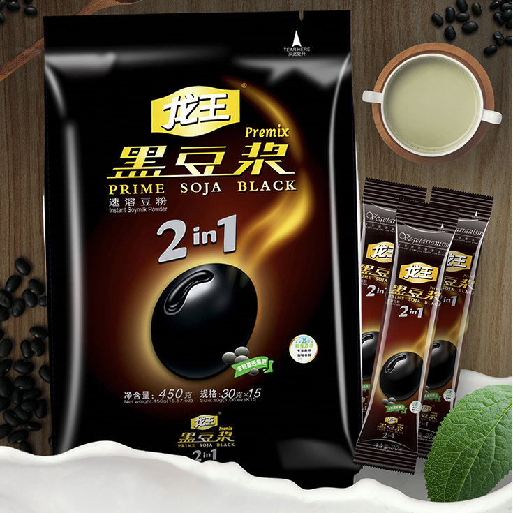 龙王食品 黑豆浆粉甜味450克（30g*15条） 赠马克杯 17.26元（需买3件，需用券