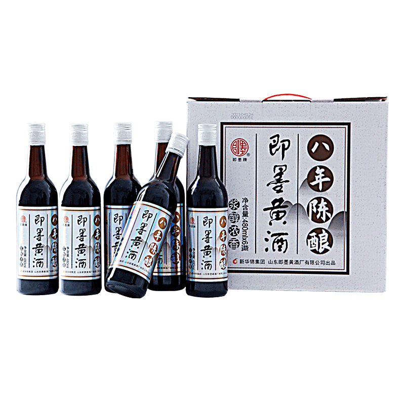 即墨 银标八年 半甜型黄酒 480ml*6瓶 整箱装 87.55元 包邮（需凑单，双重优惠