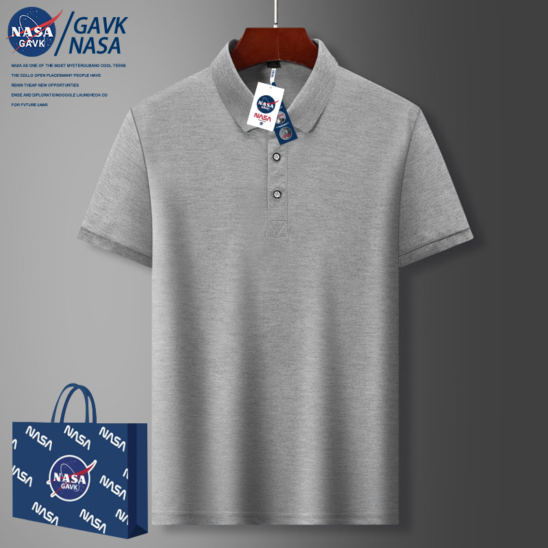 GAVK NASA百搭纯色情侣T恤polo衫 24.8元（需买2件，需用券）