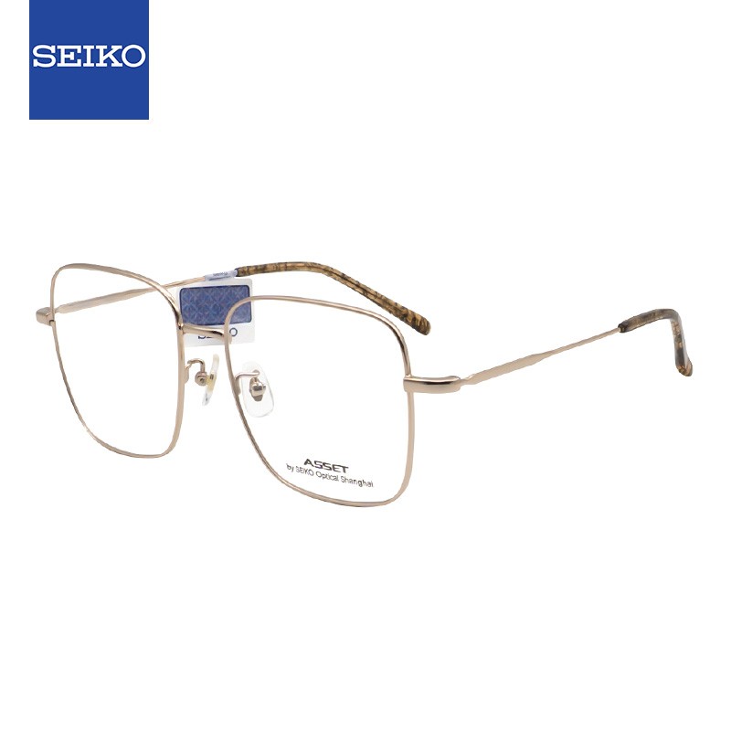 SEIKO 精工 眼镜框男女全框金属眼镜架AE5003 0001+蔡司1.67防蓝光 1556.55元（需用