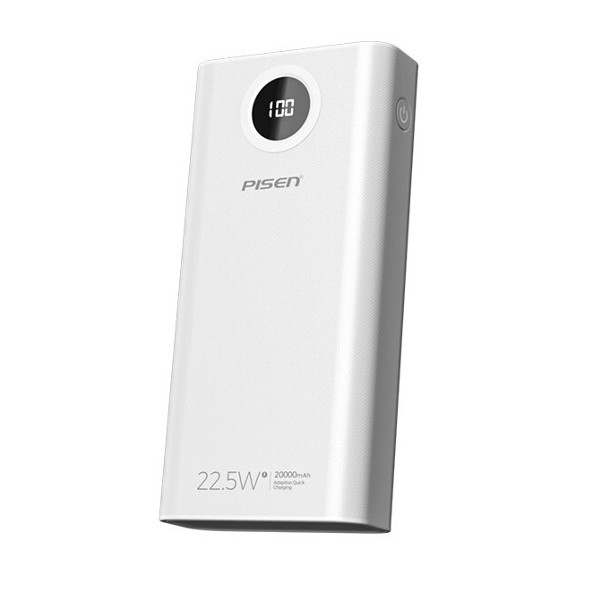 PISEN 品胜 LS-DY87 移动电源 黑色 20000mAh Type-C/Lightning/Micro-B 22.5W 双向快充 74元