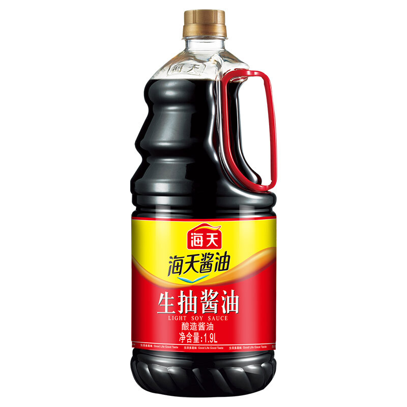 海天 生抽酱油 1.9L 13.2元