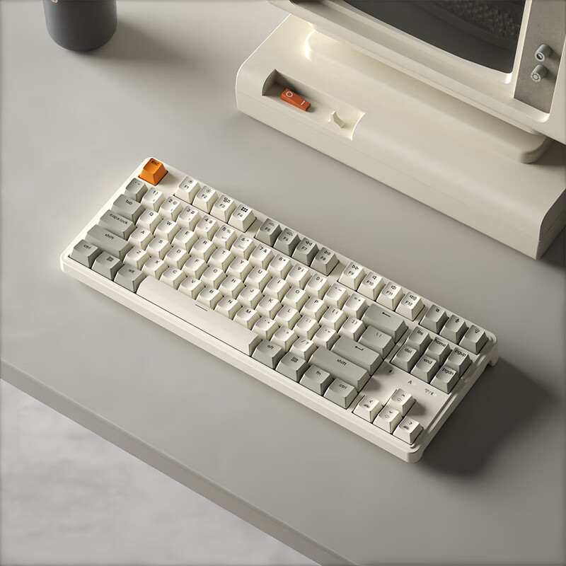 skn 巴蛇-87键机械键盘 巴蛇PRO-白翼轴-三模客制化版本 81-90 199元