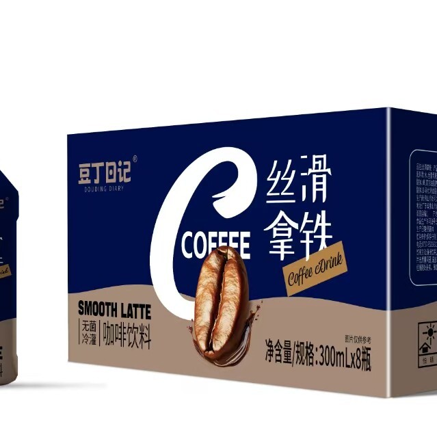 移动端：豆丁日记 丝滑拿铁咖啡饮料 20.92元（淘金币可抵1.2元起）
