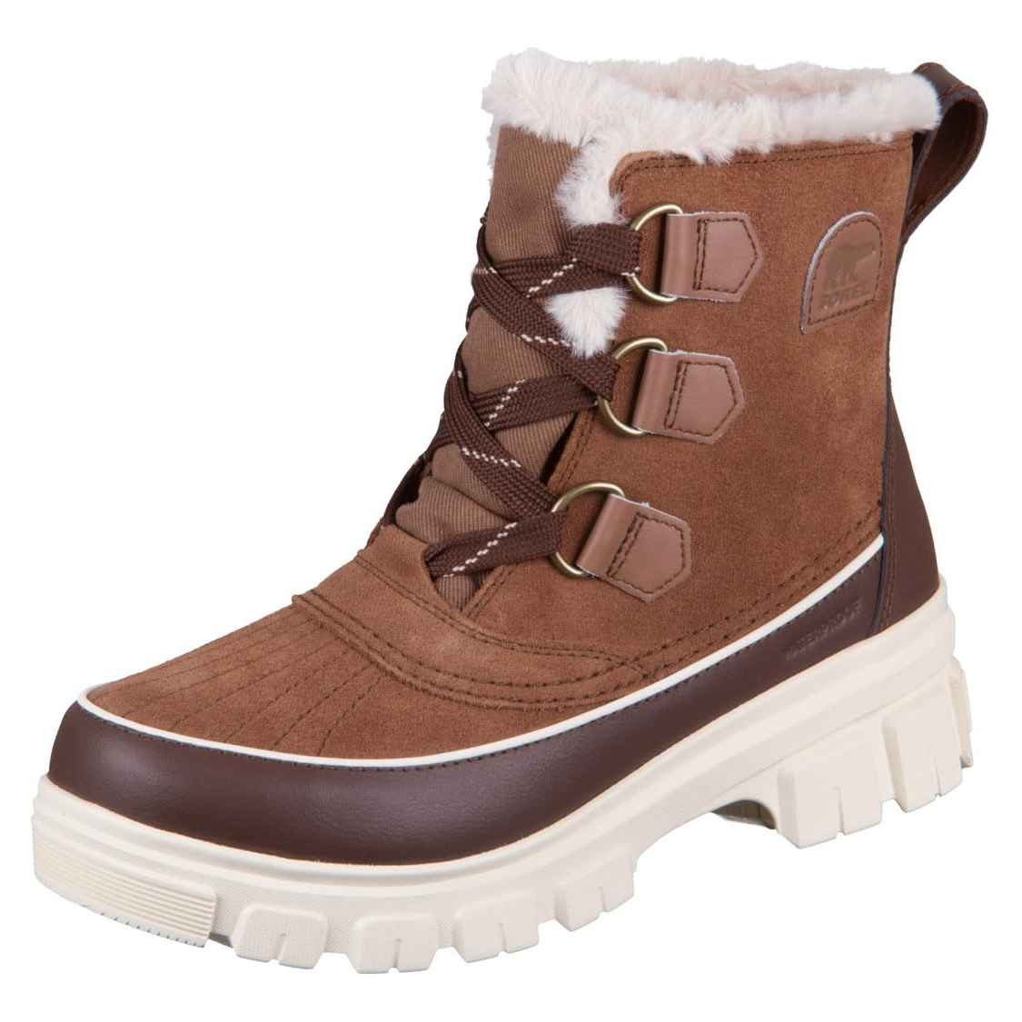 【含税直邮】Sorel 女式 Torino Wp 冬靴, 天鹅绒棕褐色烟草 到手约￥907.42