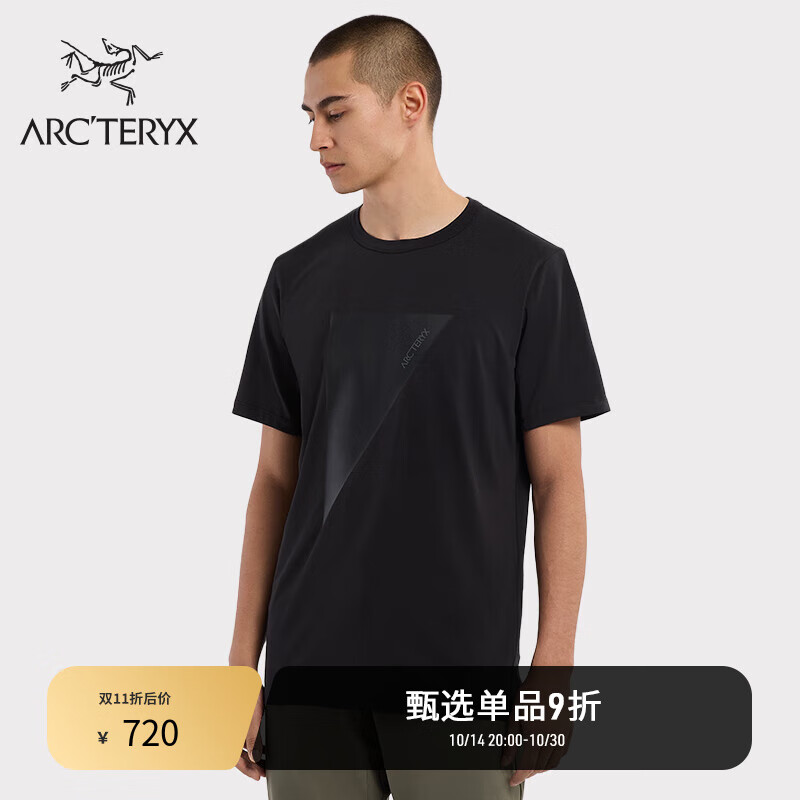 ARC'TERYX 始祖鸟 ARC’TERYX始祖鸟 CAPTIVE ARC'POSTROPHE WORD SS 透气 男子 棉质短袖T