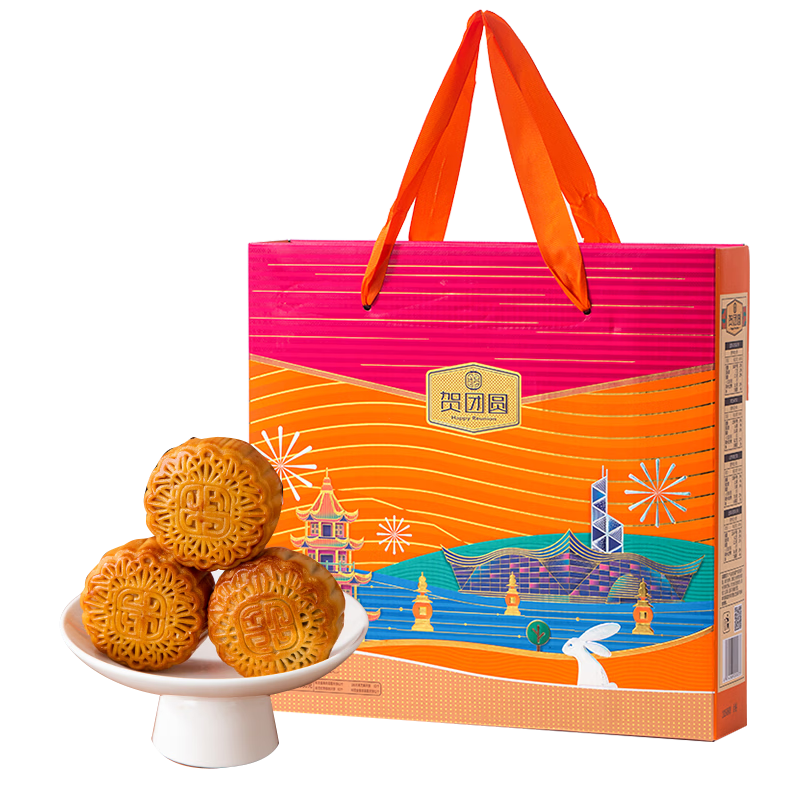 贺团圆 圆凯月饼礼盒 4味8饼 680g 13.55元/件（共54.2元：需凑单）