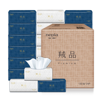 nepia 妮飘 羢品系列 抽纸 3层130抽24包 87.89元