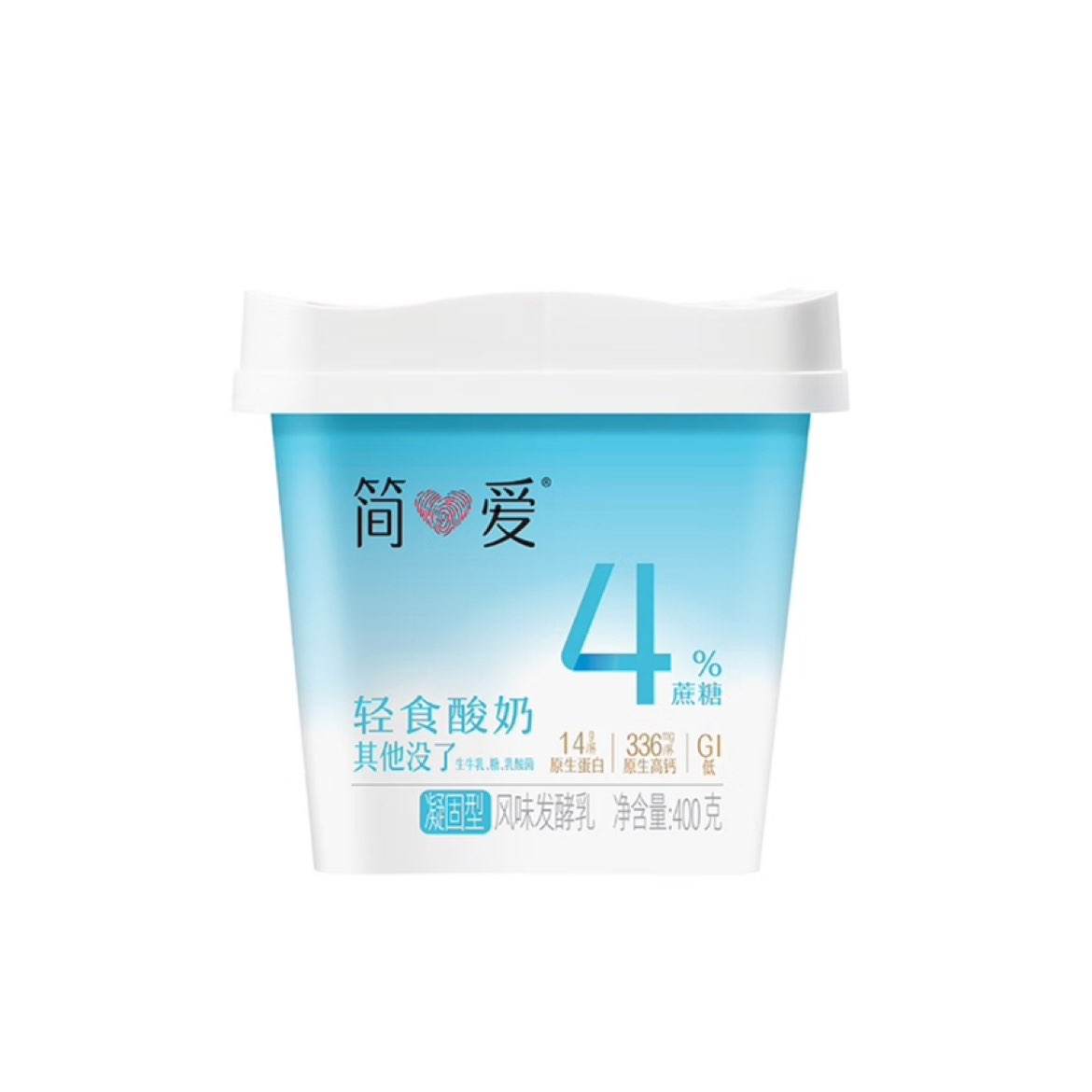 plus会员：简爱 4﹪蔗糖轻食酸奶 400g/桶 8.87元