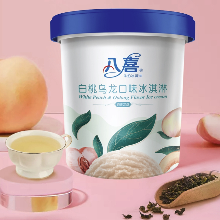 BAXY 八喜 牛奶冰淇淋 白桃乌龙口味 550g 13.55元（需买4件，需用券）