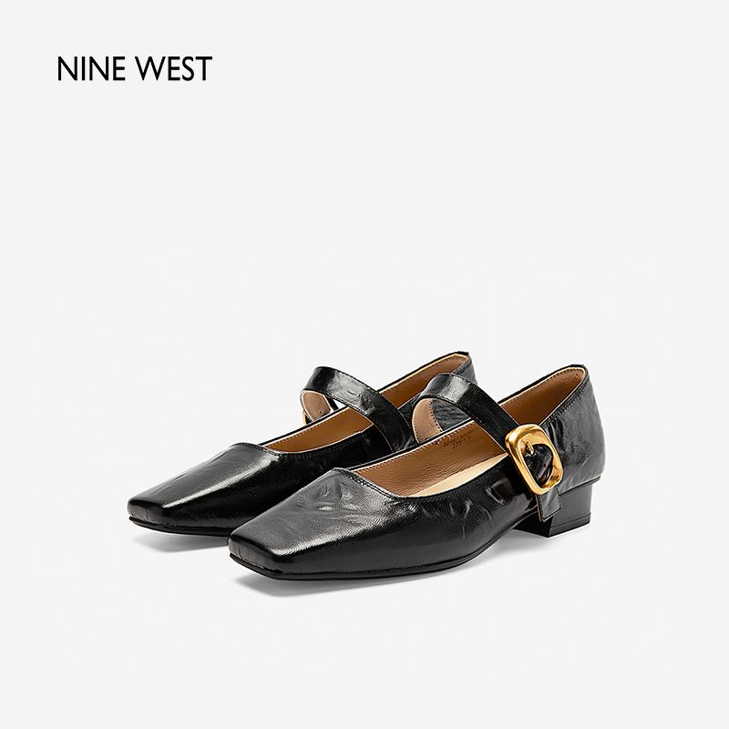 百亿补贴：NINE WEST 玖熙 女士一字扣玛丽珍鞋 287元包邮