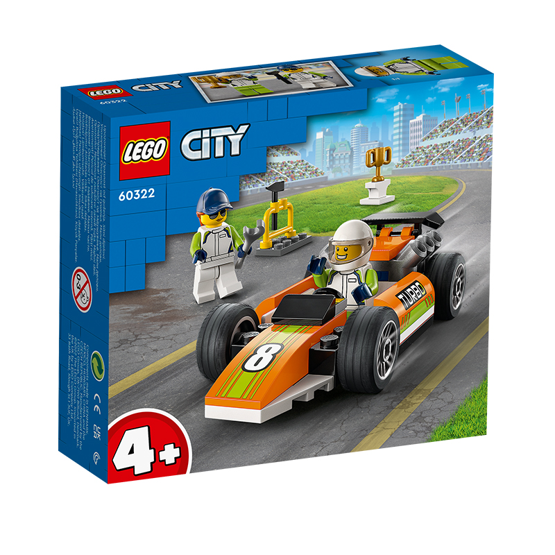 LEGO 乐高 City城市系列 60322 赛车 49元
