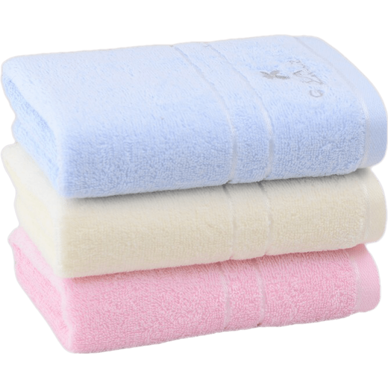 洁丽雅 grace 纯棉毛巾 新疆棉 A0318 蓝黄粉 3条 14.95元(需领券)