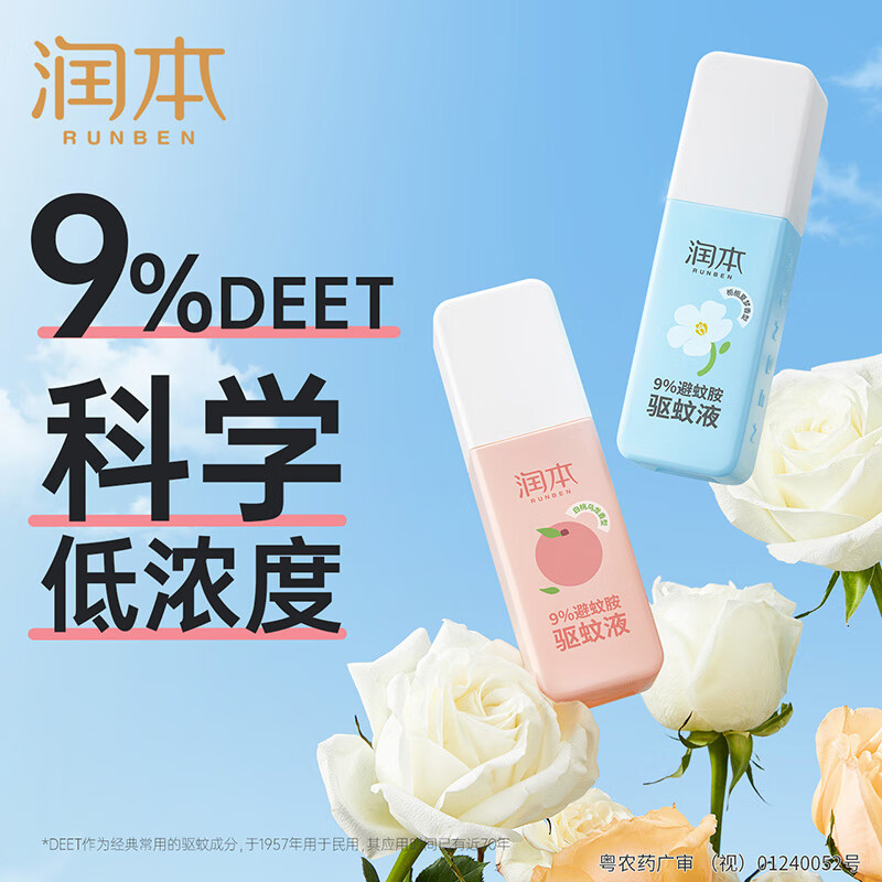 PLUS会员：RUNBEN 润本 驱蚊喷雾 白桃乌龙 75ml 6.84元（双重优惠）