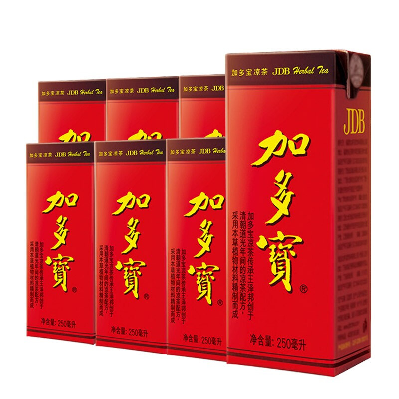 JDB 加多宝 凉茶盒装250mlX6盒装饮品凉茶 7.9元