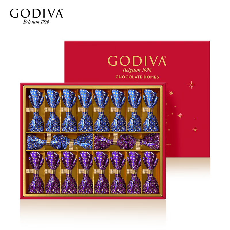 GODIVA 歌帝梵 臻萃黑巧牛奶夹心巧克力礼盒伴手礼休闲零食品送老婆女友生