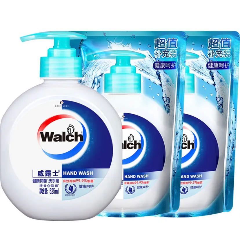 Walch 威露士 洗手液套装 有效抑菌99.9% 525ml×3件 29.4元（需用券）