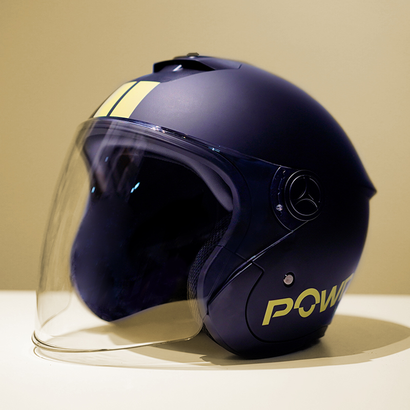 POWDA 安全头盔 哑黑黄条纹 3C认证 49元（需用券）