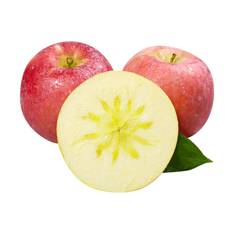 京鲜生 新疆阿克苏脆甜苹果 8.5斤装单果75-80mm 新鲜水果 源头直发 39.89元（