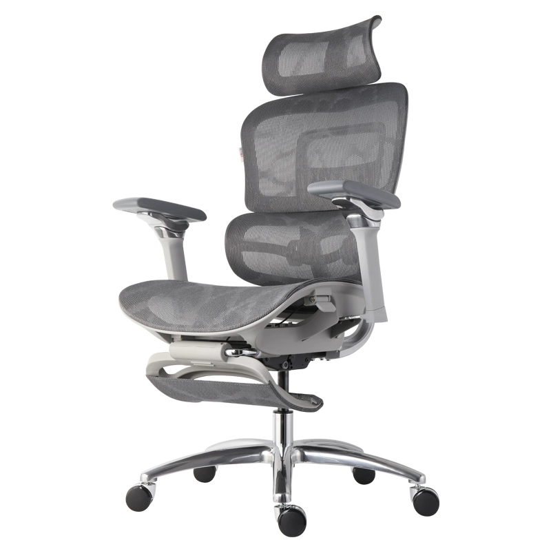 Gedeli 歌德利 V1 人体工学椅电脑椅 多功能调节转椅 6代灰+线控坐深可调+双形