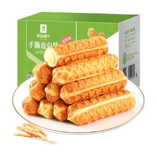 品牌新客、88VIP：良品铺子 手撕面包棒 奶酪味 750g/箱 拍5件 97.27元包邮(合19.