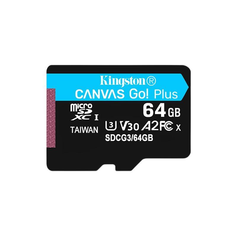 Kingston 金士顿 SDG3系列 MicroSD存储卡 64GB（UHS-I、V30、U3) 59.9元