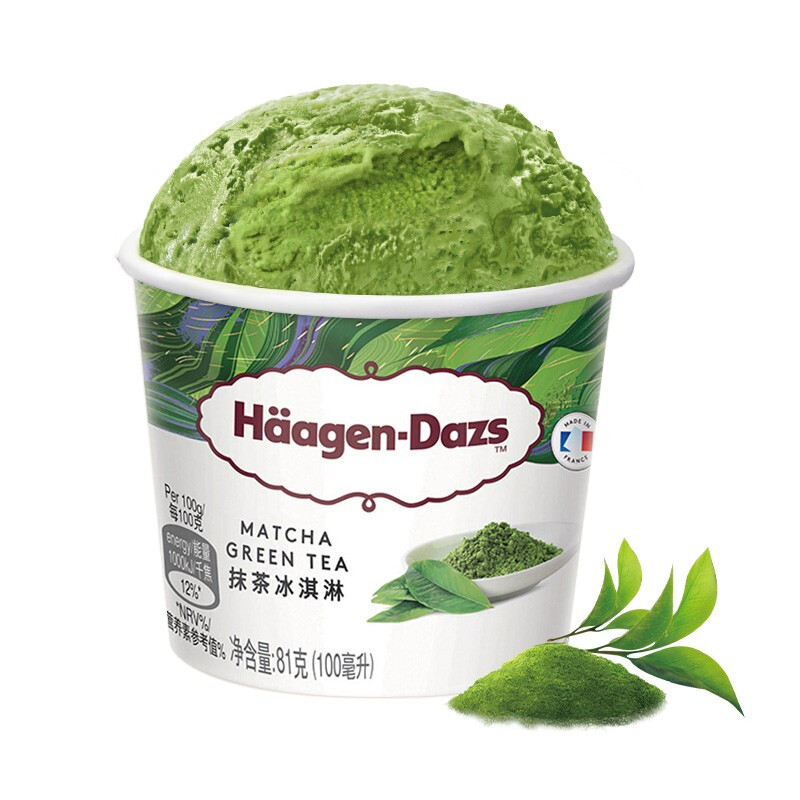 Häagen·Dazs 哈根达斯 冰淇淋 抹茶口味 100ml 19.41元（需买4件，需用券）