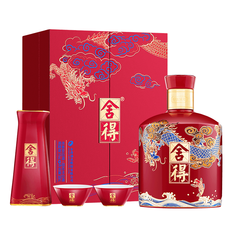 舍得 龙年生肖收藏纪念酒 54度浓香型白酒 500mL 1盒 598元